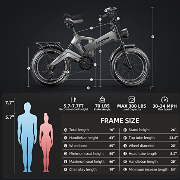 EUY Electric Bike for Adults,Unibody Magnesium Alloy 1000W Motor